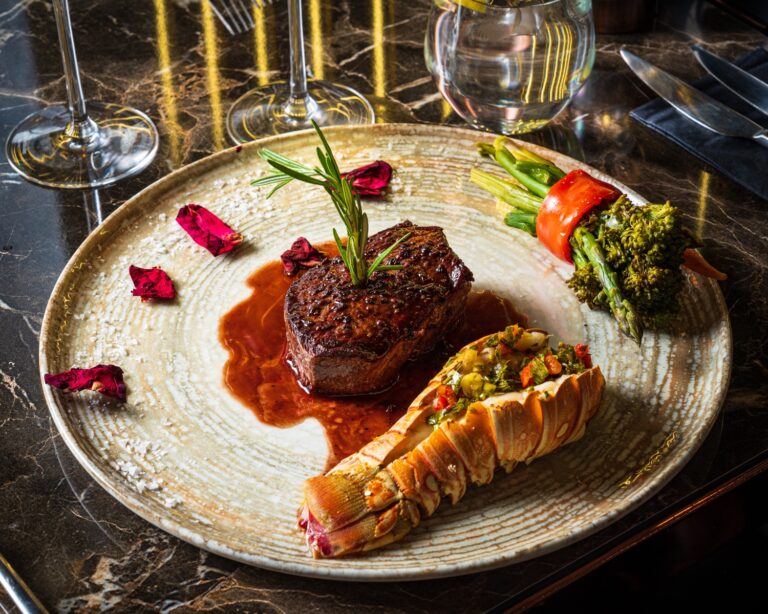 Grilled lamb dish at Laila Kitchen, Cheshunt